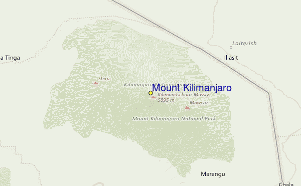 Mount Kilimanjaro Location Map