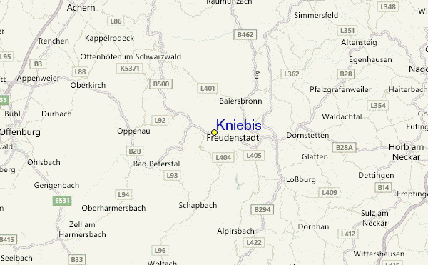 Kniebis Location Map