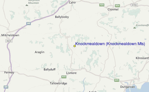 Knockmealdown (Knockmealdown Mts) Location Map