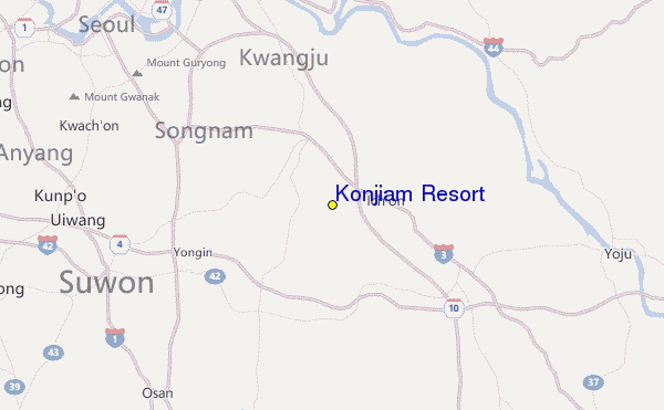 Konjiam Resort Location Map