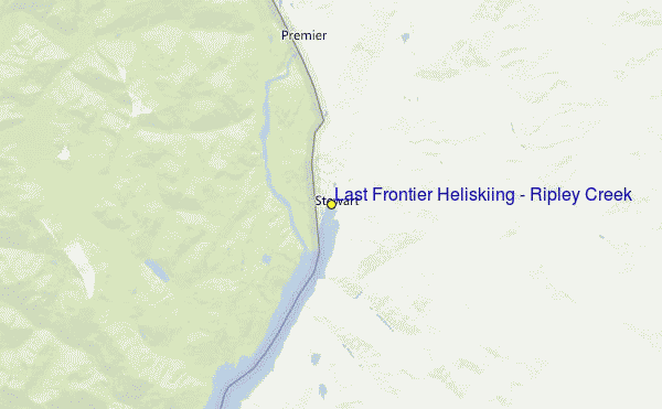 Last Frontier Heliskiing - Ripley Creek Location Map