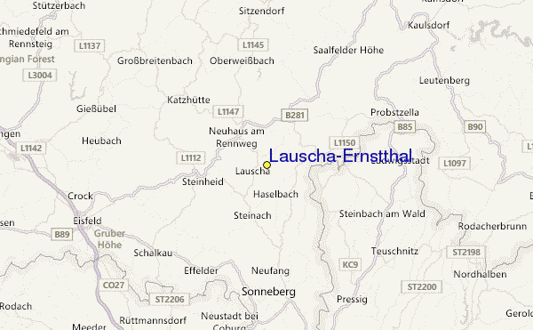 Lauscha-Ernstthal Location Map
