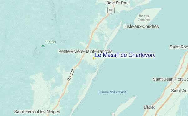 Le Massif Ski Area Location Map