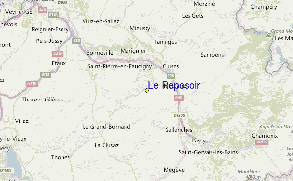Le Reposoir Location Map