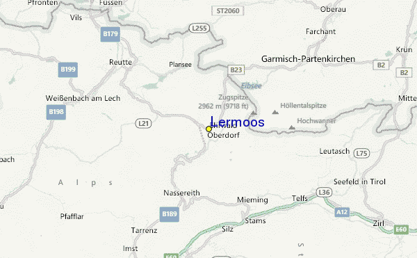 Lermoos Location Map