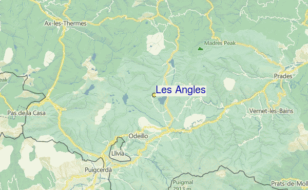Les Angles Location Map