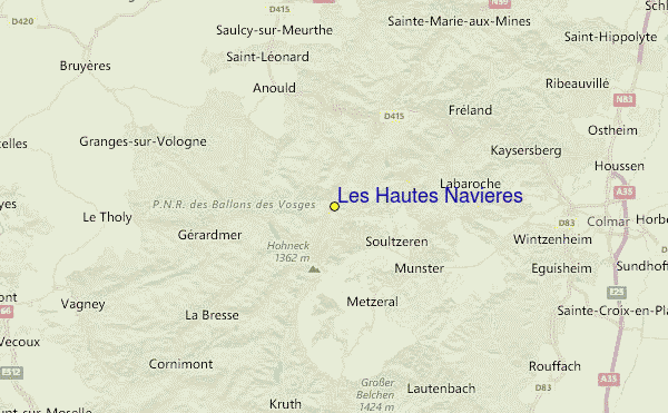 Les Hautes Navières Location Map