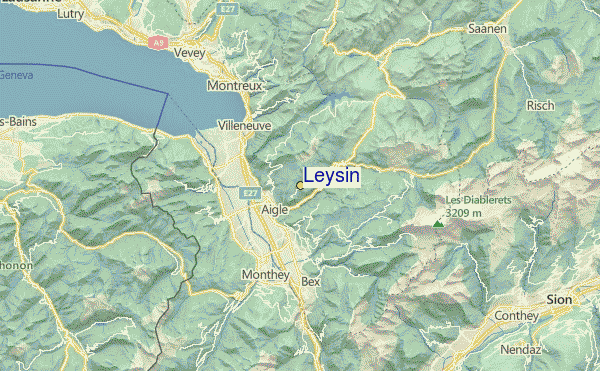 Leysin Location Map