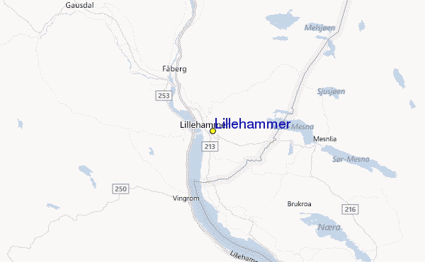 Lillehammer Location Map