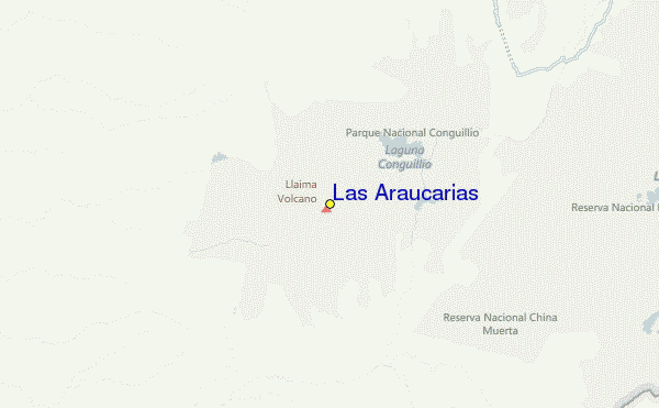 Las Araucarias Location Map