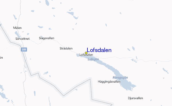 Lofsdalen Location Map