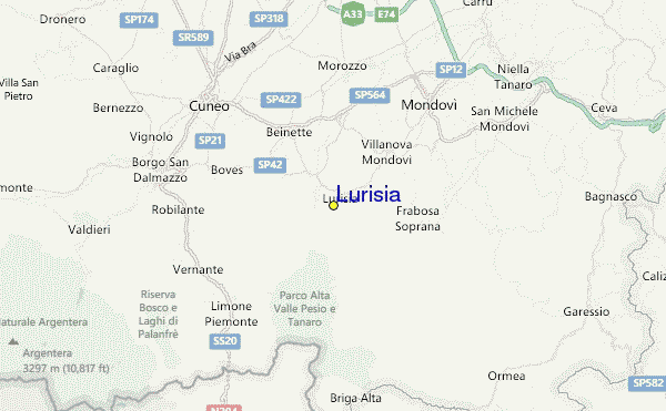 Lurisia Location Map