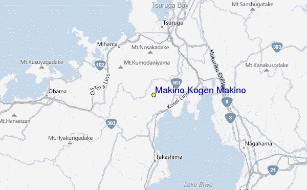 Makino Kogen Makino Location Map