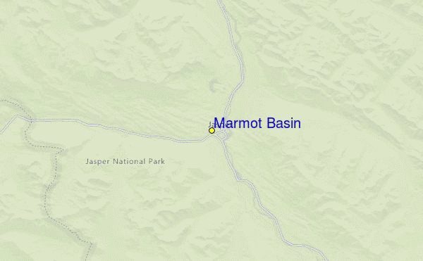 Marmot Basin Location Map