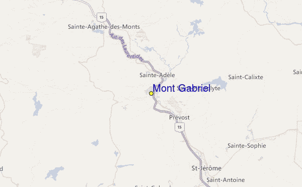Mont Gabriel Location Map
