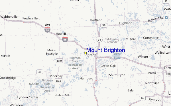 Mount Brighton Location Map