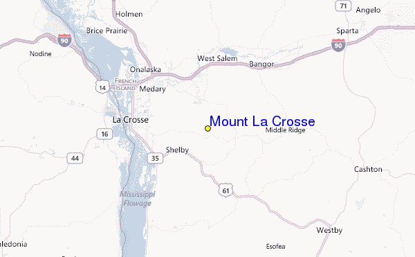 Mount La Crosse Location Map