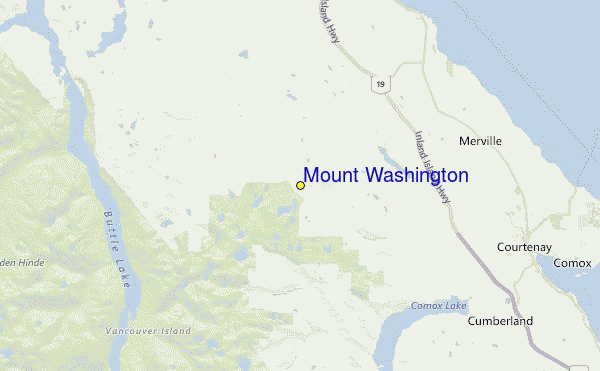 Mount Washington Location Map