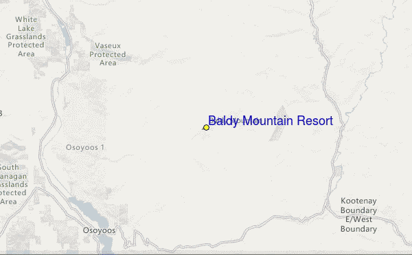 Baldy Mountain Resort Location Map