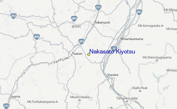 Nakasato Kiyotsu Location Map