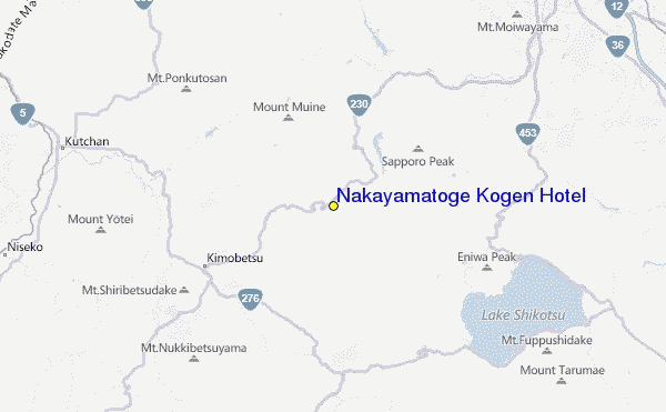 Nakayamatoge Kogen Hotel Location Map