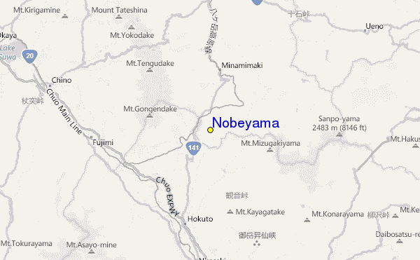 Nobeyama Location Map
