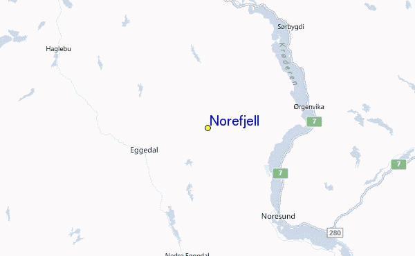 Norefjell Location Map