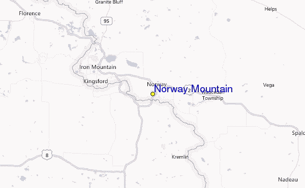 Norway Mountain Location Map