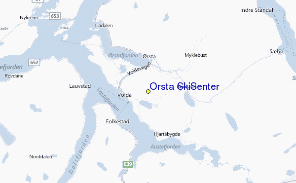 Ørsta SkiSenter Location Map