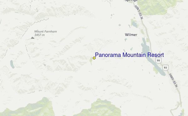 Panorama Mountain Resort Location Map