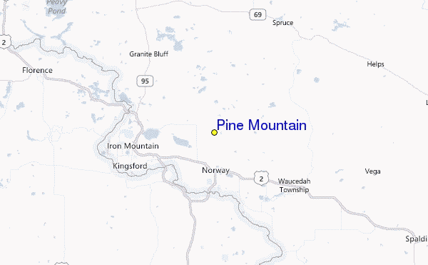 Pine Mountain Location Map
