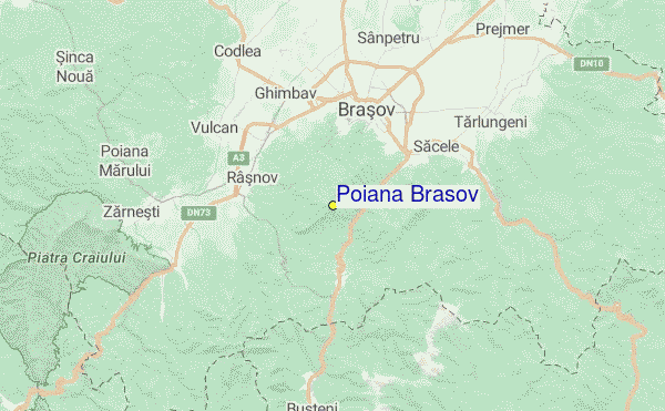 Poiana Brasov Location Map