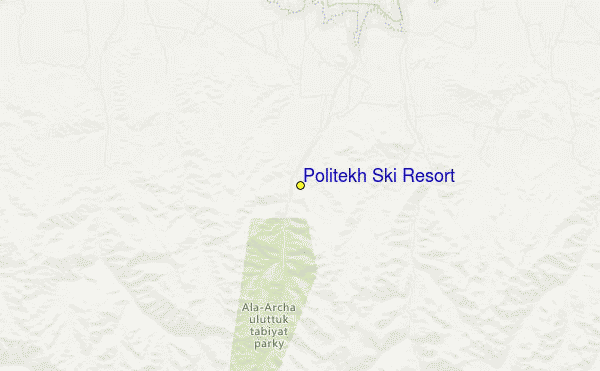 Politekh Ski Resort Location Map