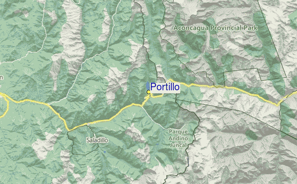 Portillo Location Map