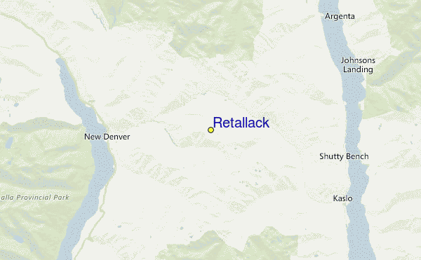 Retallack Location Map
