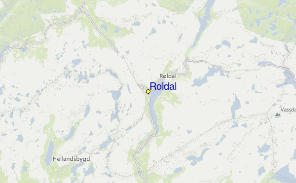 Røldal Location Map