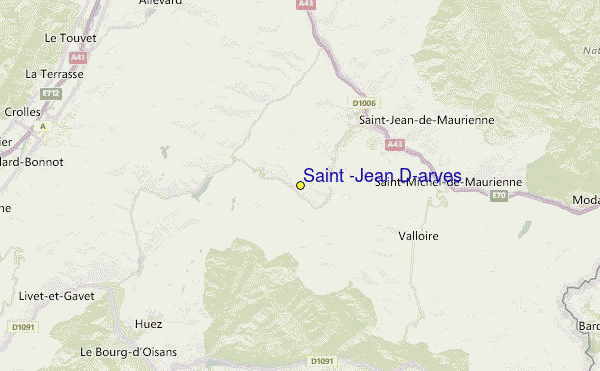 Saint -Jean D'arves Location Map