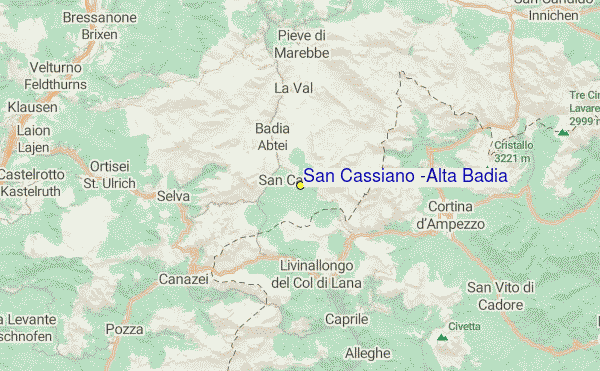 San Cassiano (Alta Badia) Location Map