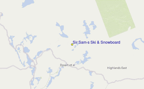Sir Sam's Ski & Snowboard Location Map
