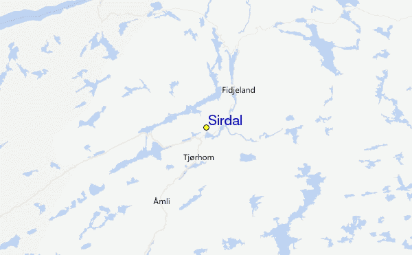 Sirdal Location Map