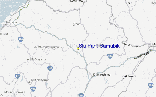 Ski Park Samubiki Location Map