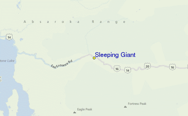Sleeping Giant Location Map