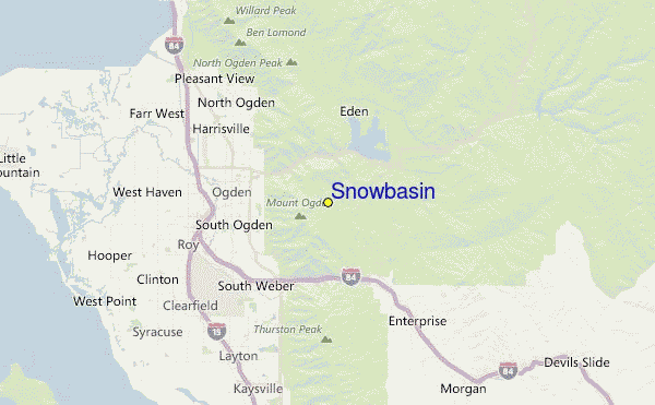 Snowbasin Location Map