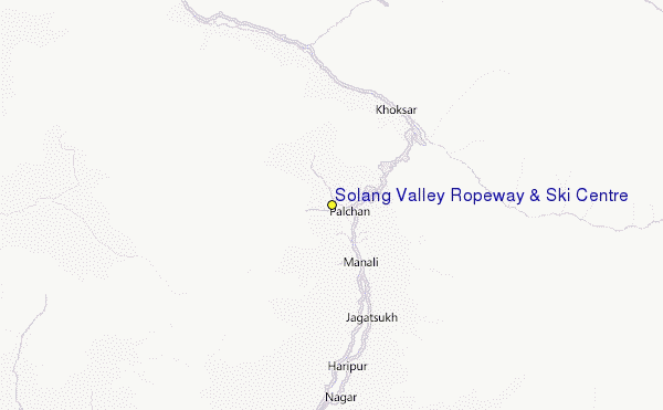 Solang Valley Ropeway & Ski Centre Location Map