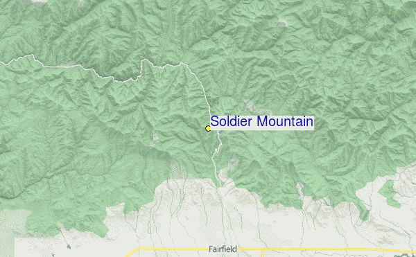 Soldier Mountain Location Map