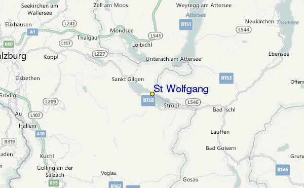 St Wolfgang Location Map