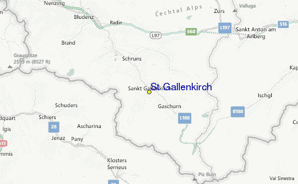 St Gallenkirch Location Map