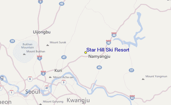 Star Hill Ski Resort Location Map