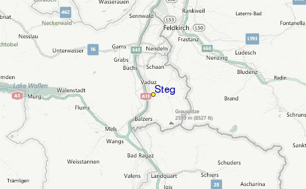 Steg Location Map