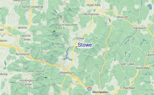 Stowe Location Map